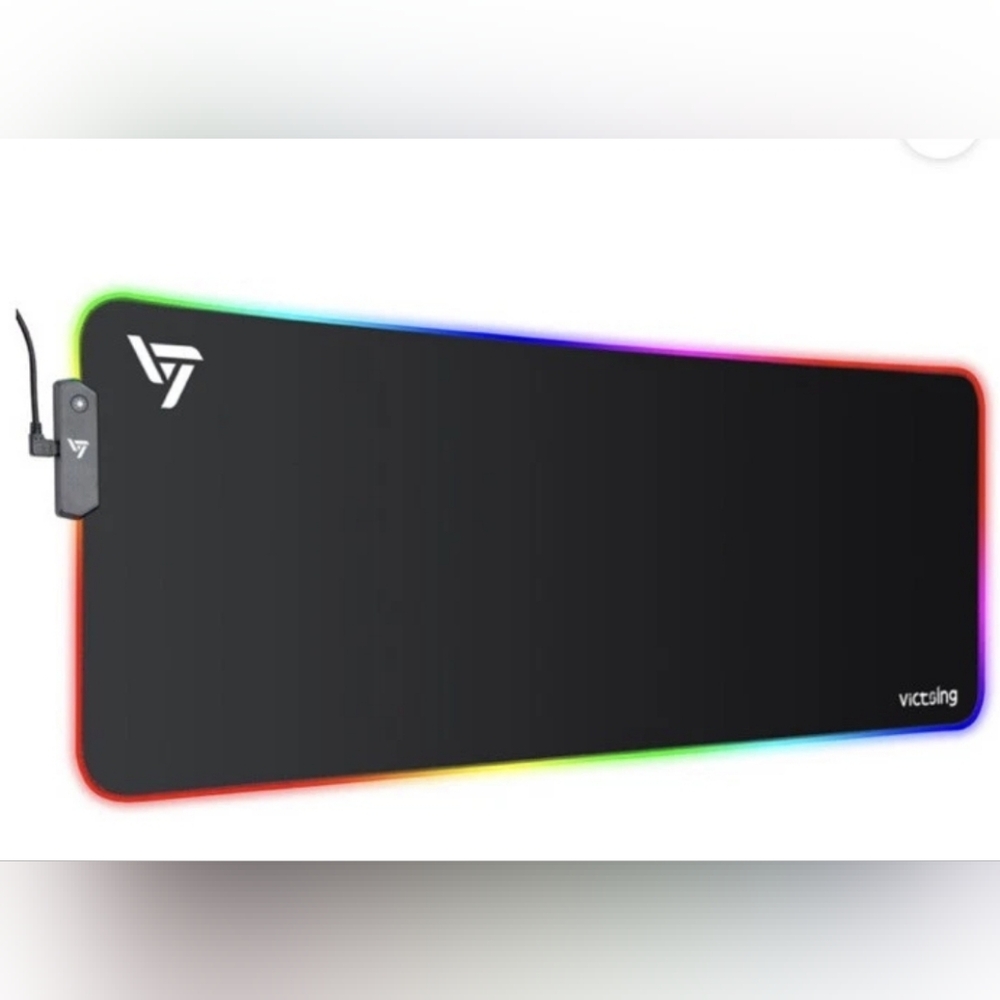 RGB Color Changing Gaming Mouse Pad With 13 Light Modes Anti Slip Rubber Mat